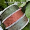 Millet Whisker 1.5mm Dragon Pattern Braided Rope - Mixed Color Thread for DIY Bracelet & Necklace