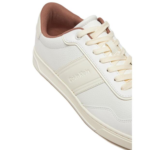 Мужские кроссовки Calvin Klein Low top lace up logo hm0hm01653 белые