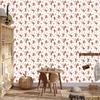 Monkey Wallpaper White and Cream for Living Room and Bedroom 50x1000