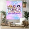 Demon Hunter Girls Custom Your Name Wall Decor Tapestry Art For Pet Memorial Birthdaywedding Party Backdrop Family Gift
