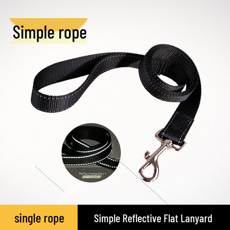 Reflective Rope Dog Leash & Harness for Small, Medium, Large Breeds