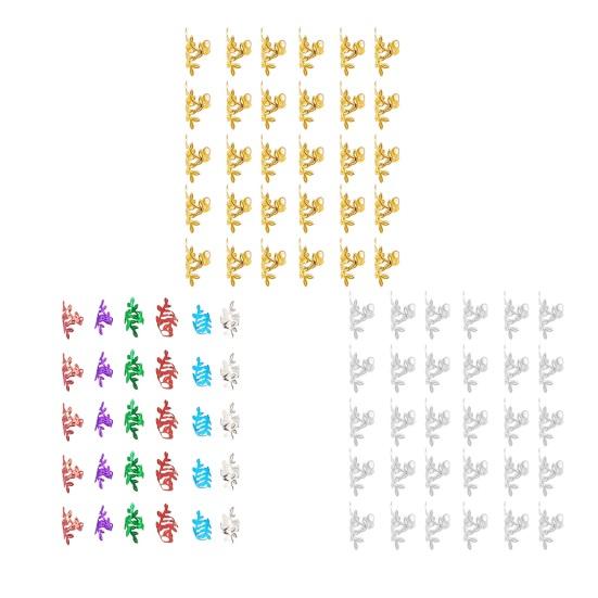 40Pcs Braid Hair Accessories, Alloy Wheat Ear Design Hair Clips, Easy Clip-On Hair Cuffs for Multi-Strand Braids