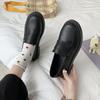 Black Soft Sister Small Leather Shoes Women'S British Style Flat Spring Retro Japanese Jk Uniform Single Shoes Tide