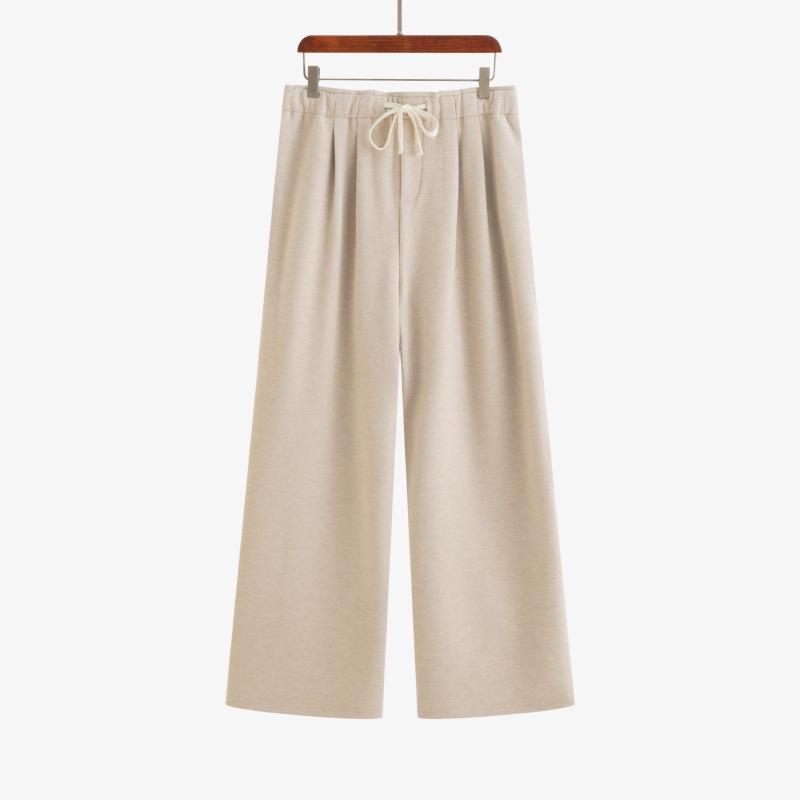

Plus Size Women s Wide-Leg High Waist Casual Pants - Winter 2025 Style (NK1320) XXXL (160-180 lbs) бежевий