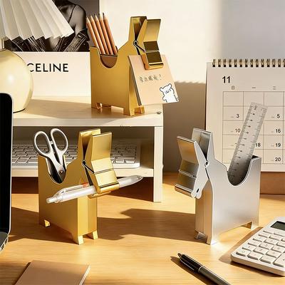 Creative Horse Note Holder Storage Box Animal Shaped Storage Stand Student Desktop Office High-Value Storage Decoration Ornament