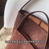 Internet celebrities with the same matte cowhide bucket bag soft large capacity intellectual style solid color minimalist shoulder bag tide