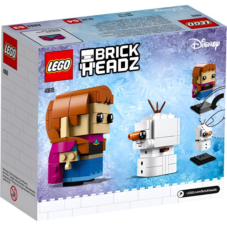 

LEGO BrickHeadz, Anna And Olaf Plastic Building Blocks 0 300pcs 41618 Box Not Included