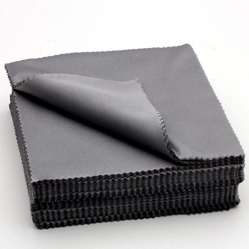 20psc 14 * 14cm Black Ultra-Fine Fiber Eyeglass Cloth, Eyeglass Lens Cleaning Cloth, Sunglasses Specific Wiping Accessories