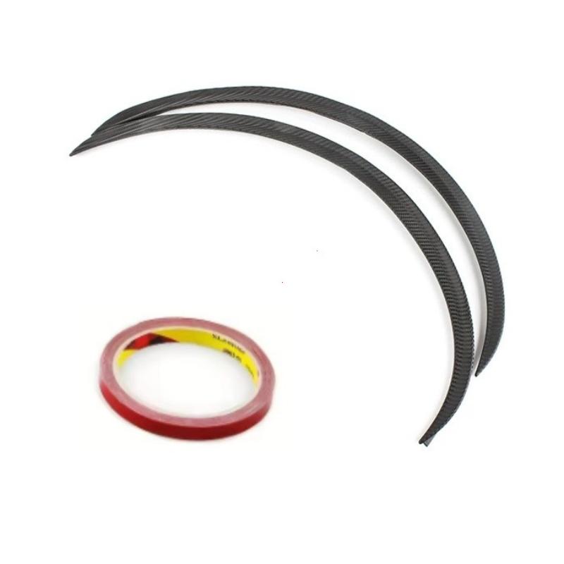 2PCS Universal Fender Flares Car Wheel Arches Wing Expander Arch Eyebrow Mudguard Lip Body Kit Protector Cover Mud Guard Trim