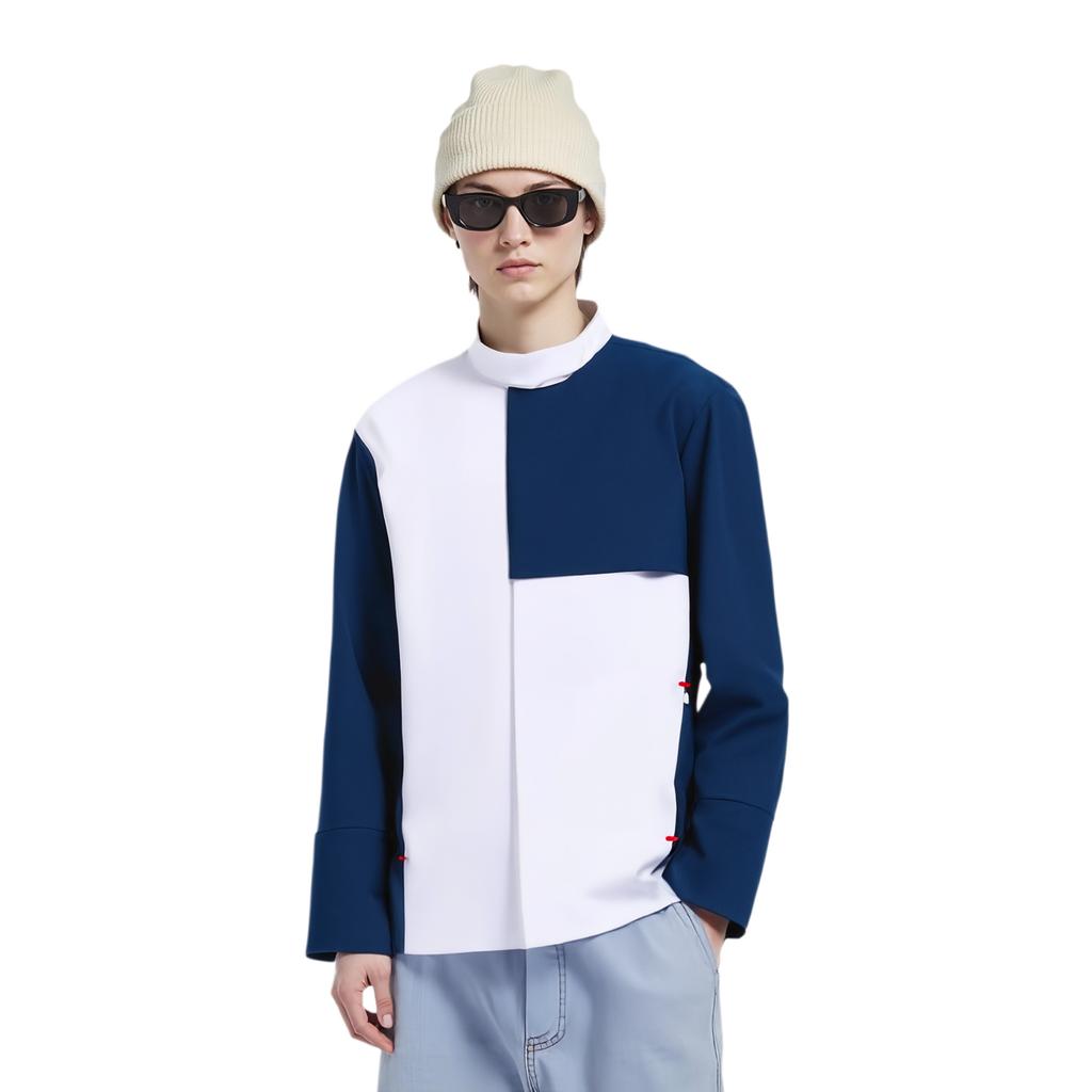 Saucony Urban Lifestyle Series Comfortable Versatile Skin-Friendly Stand Collar Long Sleeve Shirt Unisex Shirts SA3250SH81L-WT049