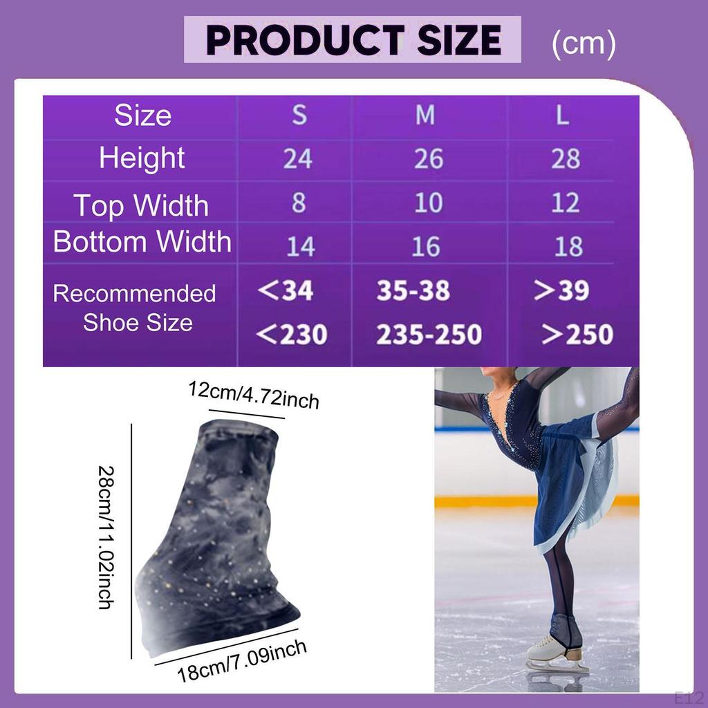 Figure Skating Leg Warmers Anti Slip, Fashion, Decoration, Elastic Cover Clothing Accessories