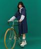 Chase Cult Women'S Denim Shirt Collar Dress - Navy