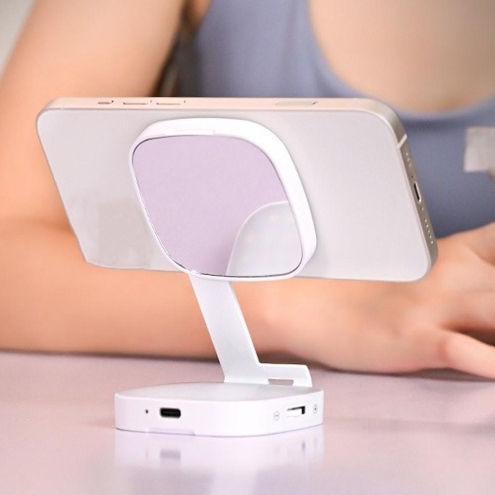 3 Color Magnetic Phone Selfie Light Folding LED Phone Fill Light  Makeup Photography