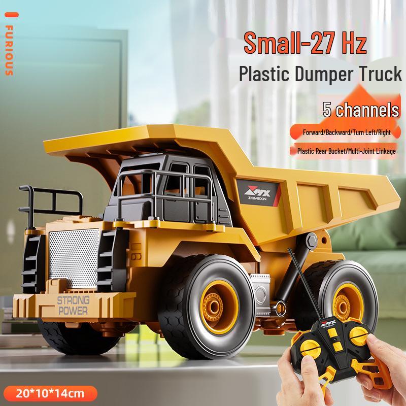 11-Channel Rechargeable Electric Alloy Excavator Bulldozer with Spray Simulations - Children's Engineering Toy