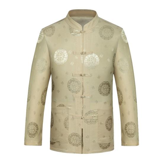 Мужской топ в китайском стиле с воротником-стойкой — фото 5