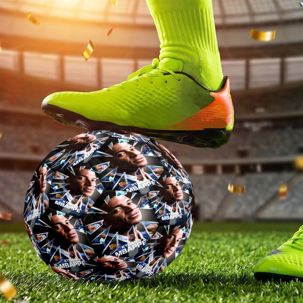 Pallone da Calcio Mbappé Misura 5 Cucito a Macchina Indoor Outdoor Allenamento e Partite Collezione Sorpresa Regalo
