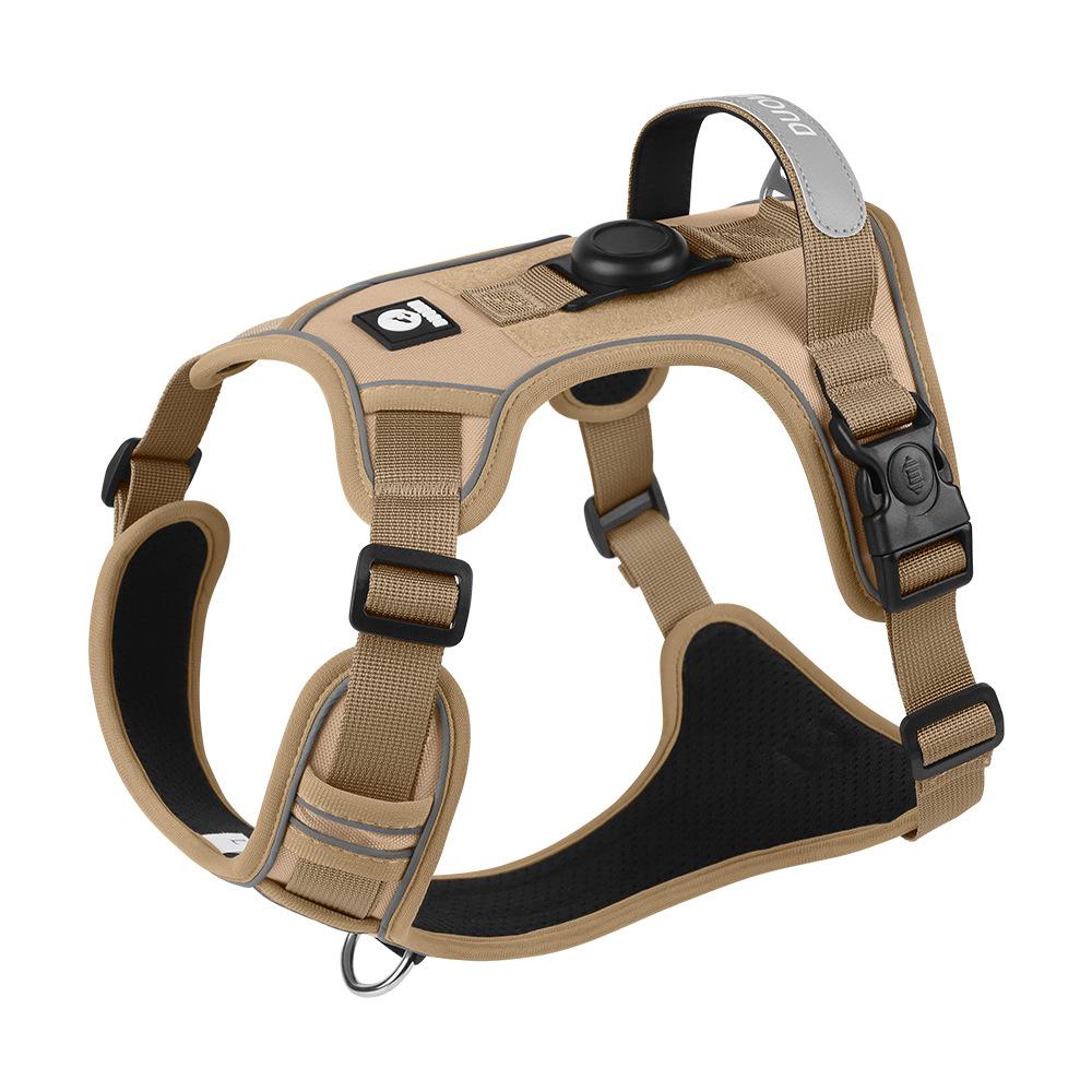 Large Dog Vest-Style Harness with Velcro & Shock-Resistant Leash