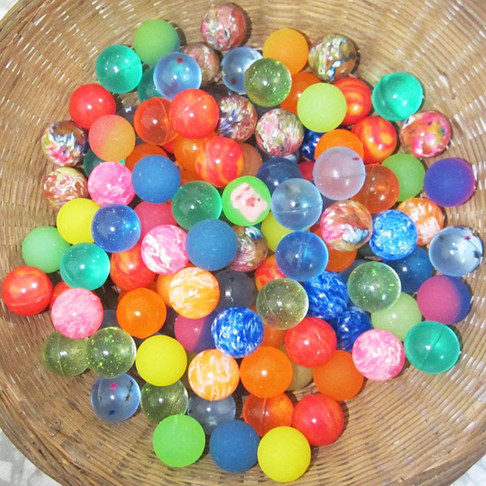 100 Palline Rimbalzanti Per Bambini Da 25 Mm – Gomma Colorata Per Premi E Bomboniere