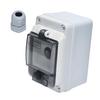 Industrial Control Panel Switch Enclosure with IP67 Protection Resists Moisture and Dust White ABS Body with Screw Terminals