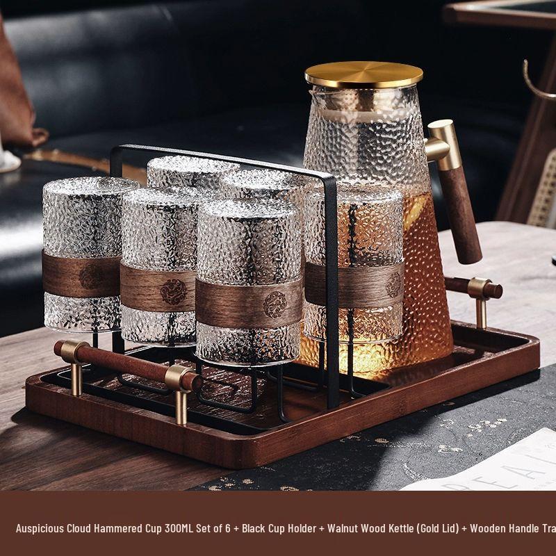 

Chinese Retro Glass Water Cup Set