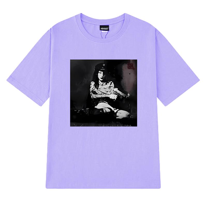 Horká zpěvačka YEULE Evangelic Girl Is A Gun Album Tričko Pánské Dámské vintage Oversized trička s krátkým rukávem Unisex 100% bavlna Topy