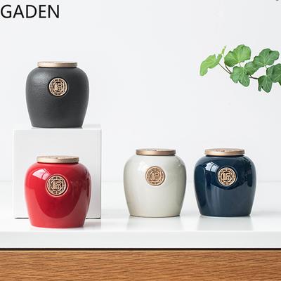 Teeservice für den Haushalt, versiegeltes Keramikgefäß, Retro-Tee-Vorratsglas mit Deckel, Aufbewahrungsbox, Bonbonglas, Wohnzimmer-Kaffeetisch-Dekoration