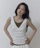 Lugkaeseuteu Renata Cross V-Neck Sleeveless / Renata Cross V Neck Sleeveless_4Colors