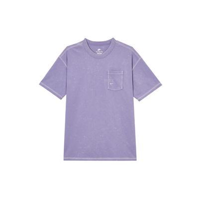 Sportswear SS25 Casual Simple Round Neck Short Sleeve T-Shirt Men Tops Purple HJ0777-527