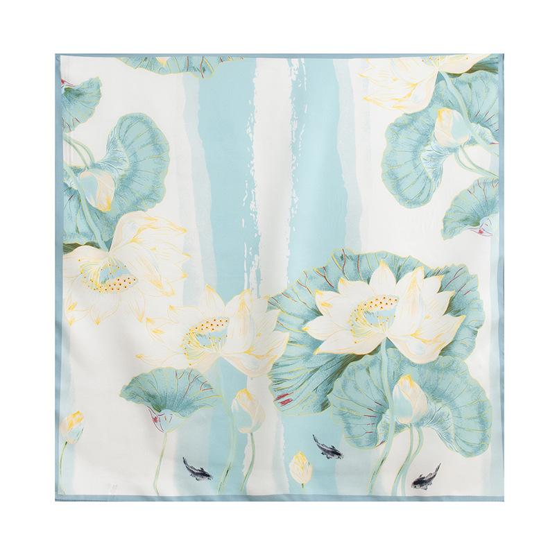 Silk small square scarf women s silk scarf women s Hangzhou silk decorative scarf 2026 mulberry silk scarf shawl high-end gift 65*65