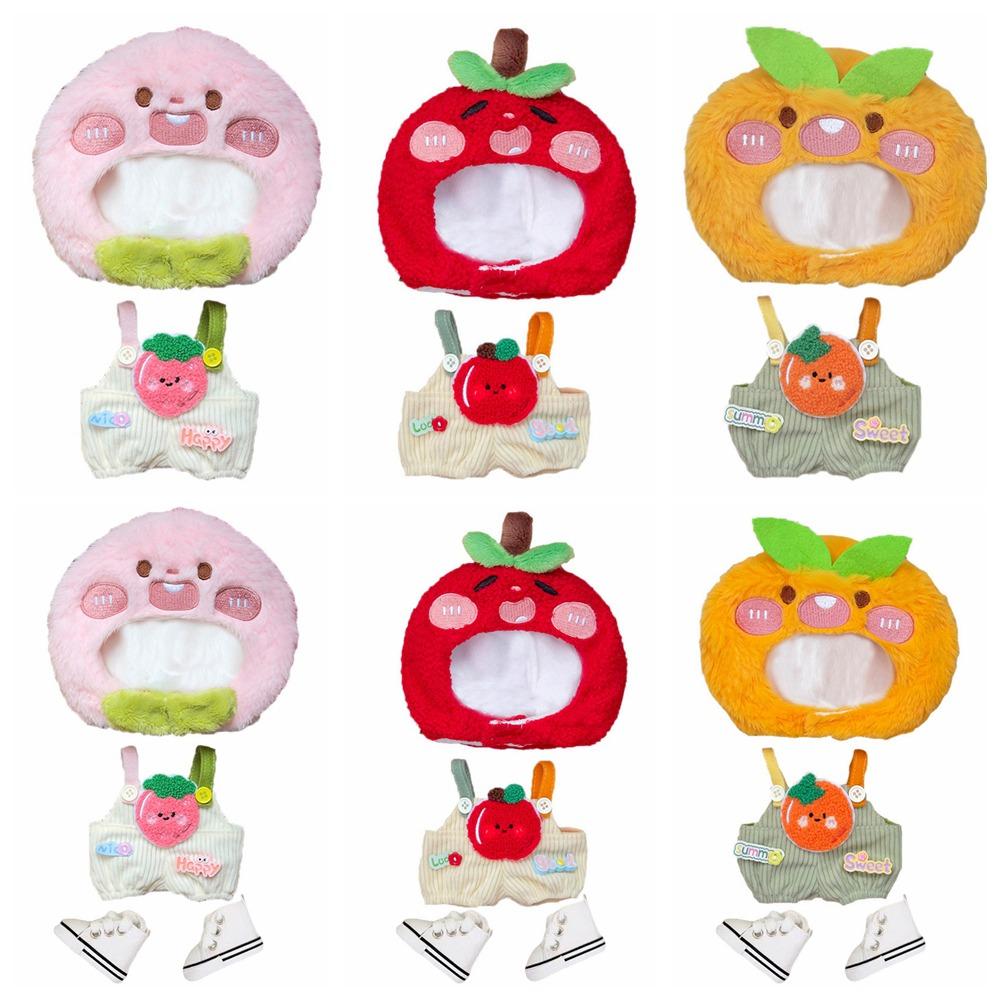 Strap Pants 20cm Cotton Doll Clothes Orange Doll Dress Up Set Doll Clothes Outfit  20cm Cotton Doll