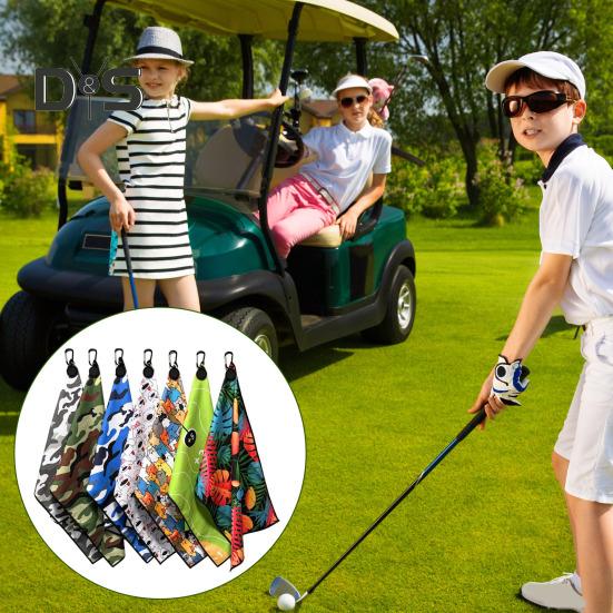 Ręcznik golfowy magnetyczny z klipsem Chłonny waflowy ręcznik golfowy z mikrofibry z magnesem do mocnego trzymania na torbach golfowych, wózkach, kijach