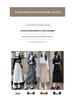 Women's High Waist A-Line Midi Skirt - Retro Workwear with Slit & Drawstring for Petite Figures, Spring & Autumn.