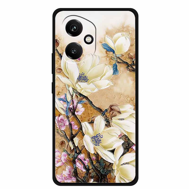 For Honor 400 5G Case 3D Flowers Emboss Soft Silicone Phone Case For Honor 400 Back Cover Bumper Funda Protective New Shell Bag