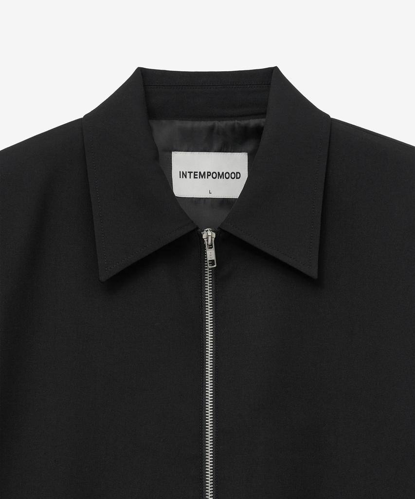 Intempomood Modern Padded Shoulder Jacket_Black