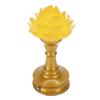 LED Flower Lamp Resin Metal USB Rechargble Buddhistic Lamp Flower Night Light for Display Decoration Faith Supplies