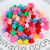 Children Hair Claws Candy Colored Pentagram 50pcs Mixed Colors With Bottles