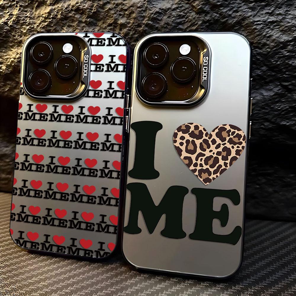 I LOVE ME Phone Case for Samsung Galaxy S26 S25 S24 S23 S22 S21 S20 Note20 FE Ultra Edge Plus 4G 5G Anti Fall Matte Cover