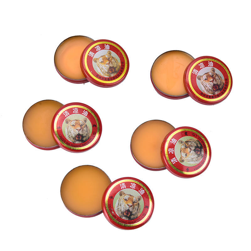 Baume du tigre, pommade anti-douleur, Massage, rouge et blanc, douleurs musculaires, 5 pièces