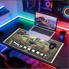Custom Name Personalized Leo Messi Pattern Mousepad, Laptop PC Desk Mat, Decorative Desk Mat for Home Keyboard Pad Gift