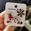 3pcs/set Christmas Tree Elk Snowman Alloy Brooch Fashionable Christmas Corsage Jewelry Accessory Party Festival Gift