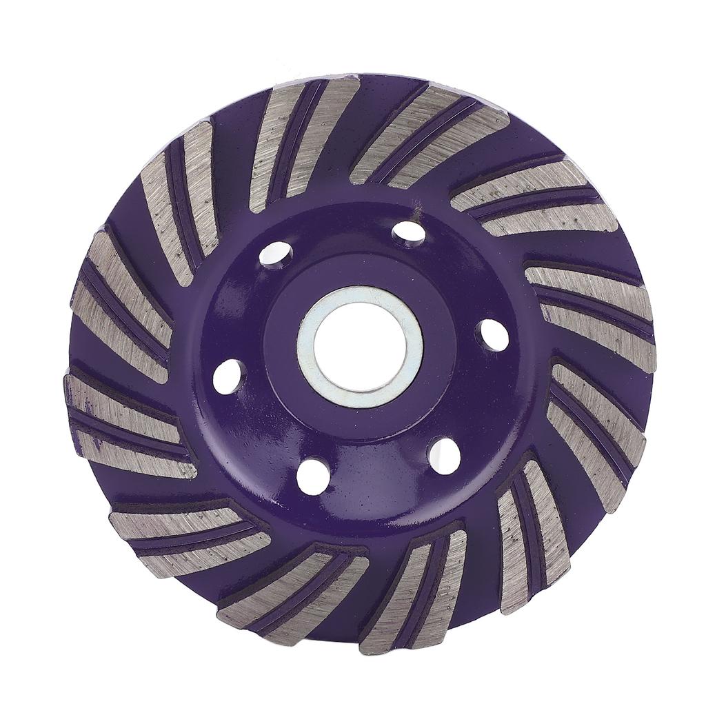 3Pcs Diamond Grinding Wheel 100mm Diamond Cup Wheel for Grinding and Polishing Concrete Stones Cement Marble Violet