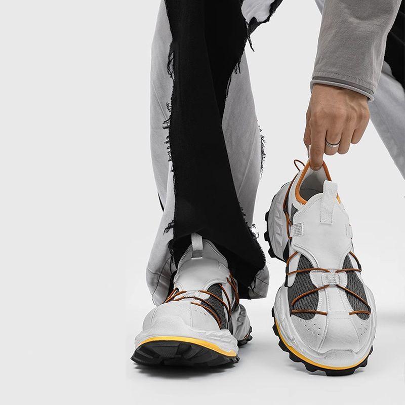 High End Fashionable Men's Casual Shoes Men's New Trendy Mesh Breathable Running Shoes Men's Personalized Sports Shoes