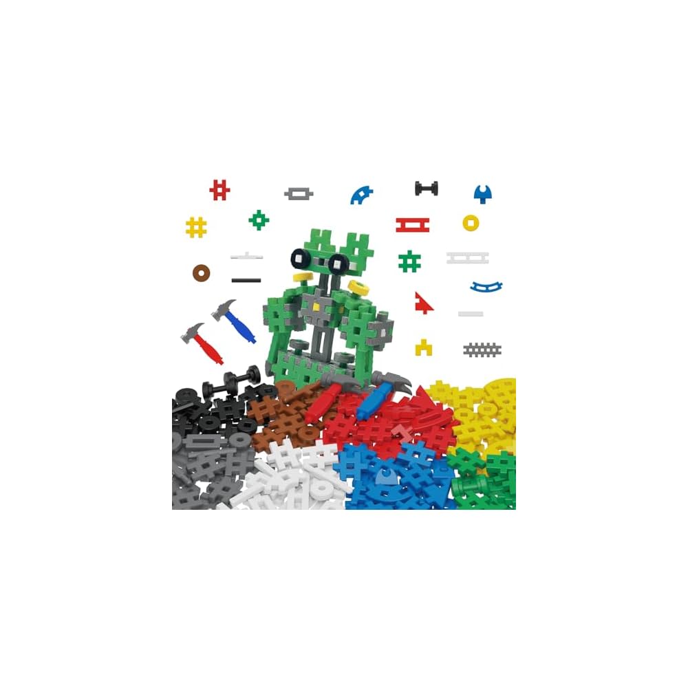Gakken New Block 350 Piece Set with 2 Hammers for Ages 2 and Up Educational Building Toy