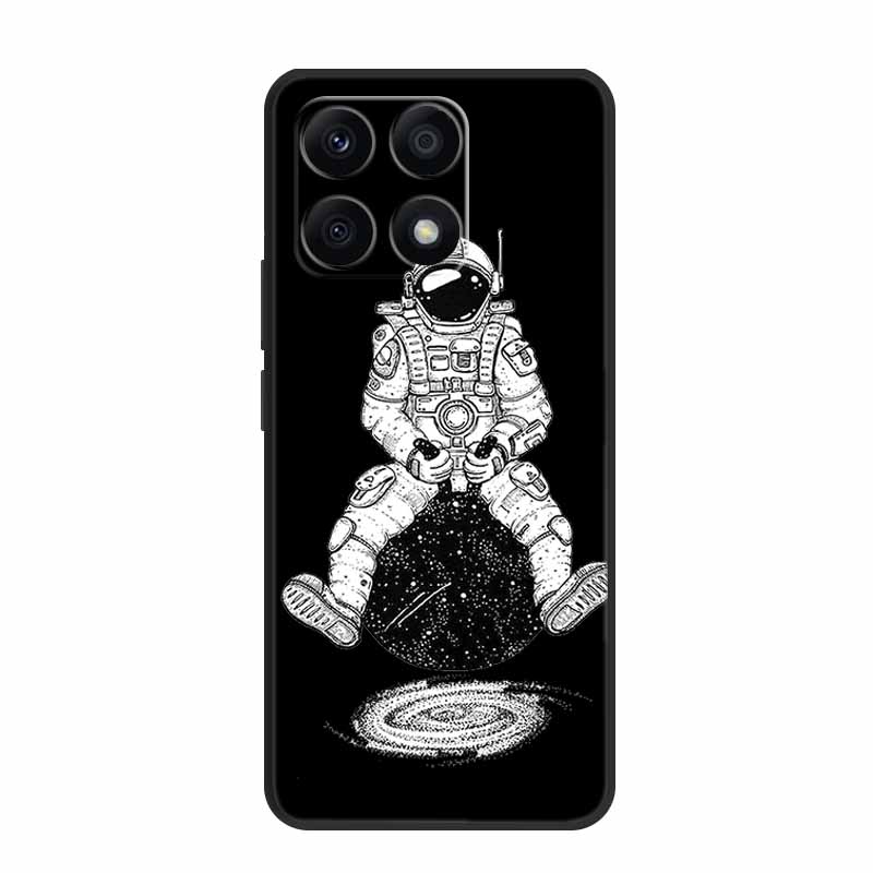 Black Silicone Case For Xiaomi 15T Pro Case Cartoon Cat Soft Back Cover For Xiaomi 15T 5G 17 14T Pro Phone Case Coque Funda Para