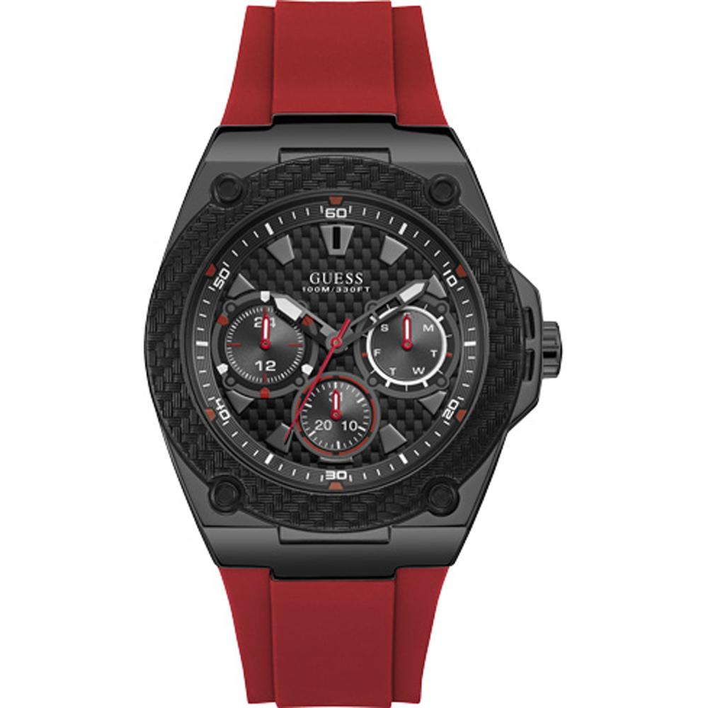 GUESS Legacy Black Stainless Steel Men s Quartz W1049G6 Watch чёрный