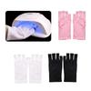 Anti -UV Sunscreen Gloves Half-finger UV-protective Gloves Durable Nail Painting Gloves  Nail Tools