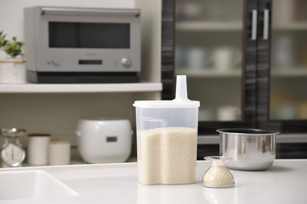 Inomata Chemical Refrigerator Rice Made In Clear (Inomata-K) Container, 2kg, Japan, 1247,