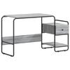 Desk with Storage Sonoma Grey 131.5 X 50 X 75.5 Cm