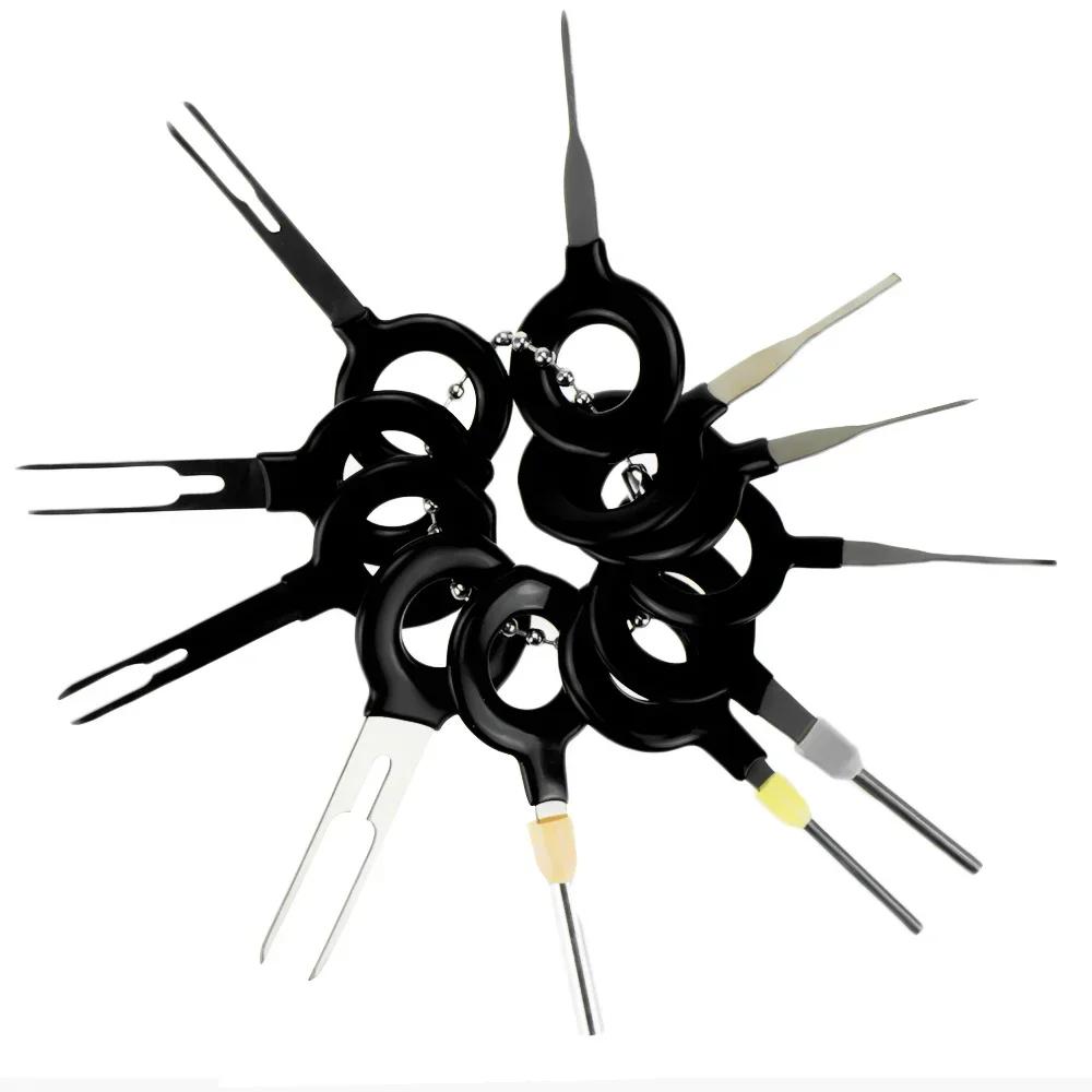 

11 шт. Инструменты для снятия автомобильных клемм, игла для снятия клемм, съемник разъемов проводов, экстрактор штифтов, инструменты для ремонта автомобильных клемм