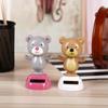 Plastics Solar Power Shaking Head Doll Solar Power Animal Car Solar Dancing Toy  Doll Gift